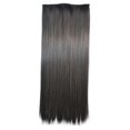 thumbnail image 1 of 5 Cartes Longue Perruque d'Extension de Cheveux Raides Noir Naturel, 1 of 2
