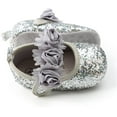 thumbnail image 5 of Antheron Baby Girls Mary Jane Flats Soft Sole Infant Moccasins Floral Sparkly Toddler Princess Dress Shoes, 5 of 6