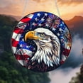 thumbnail image 6 of Colorful Acrylic Free Bird Window Hanging with American Flag Design, Sunlight Catcher Patriotic Hanging Ornament for Windows, Doors and Indoor Decor on Independence Day and National Holidays, 6 of 6
