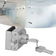 thumbnail image 4 of Push Sliding Gate Lock, Stainless Steel Glass Door Lock Antioxidant  For Adult For Glass Door, 4 of 8