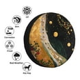 thumbnail image 4 of Sikiie Abstract Gold Floral Galaxy PVC Leather Spare Tire Wheel Cover Spare Tire Cover, for Car Truck SUV Camper Trailer Universal Fit(14-17in)-16 inch, 4 of 6