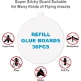 thumbnail image 2 of 72 Pack 4.3-inch Katchy Replacement Rubber Plate, Indoor Rubber Plate Filled with Sticky Card Suitable for Indoor Insect, Fly, and Mosquito Trap, Insect Trap, and Mosquito Lamp (white-72), 2 of 6