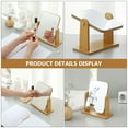 thumbnail image 5 of NUOLUX Tabletop Mirror Wooden Rotating Makeup Mirror  Angle Adjustable Stand Mirror, 5 of 6