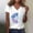 White, variant on Shirts for Women Sunflower Pattern Crew Neck Loose Short Sleeve Graphic Tees Polyester Spandex Soft Breathable Casual Tee for Yoga Parties Coffee Cafe 2Xl Size Spring Summer Womens Tops