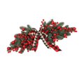 thumbnail image 5 of Christmas Wreath Wall Hanging, Front Door Wreath, Rustic DIY Artificial Flower Branch Red Berries Wreath for Home Xmas Decor Style B, 5 of 8