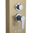 thumbnail image 4 of Zimtown 60" Rainfall Waterfall Shower Panel with Rainfall Shower Head,Stainless Steel Wall Mount Massage Bathroom Shower Panel Tower System, 4 of 7