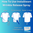 thumbnail image 2 of InstaSteam Skin Sensitive Wrinkle Releaser Spray - Unscented Travel Size  Anti Static Sprays for Clothing - Wrinkle Free Fabric Refresher Spray - Wrinkle Spray For Clothes -3 Fl Oz (Packs of 2), 2 of 5