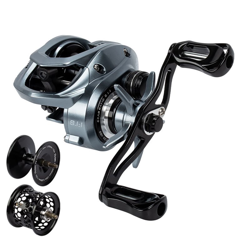 Ultralight Low-profile Reel 10+1 Bearing 8.1:1 Gear Ratio 8kg/17lb Max Drag  Long Casting Baitcasting Fishing Reel