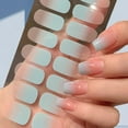 thumbnail image 4 of ZOUBAOQ Semi-Cured Gel Nail Wraps Sticker Color Full Cover Nail Extension Strip Long-Lasting Patch Gel M4G7 Cs-67, 4 of 8