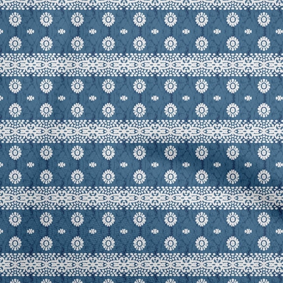 oneOone Rayon Blue Fabric Aian Batik Diy Clothing Quilting Fabric Print Fabric By Yard 56 Inch Wide