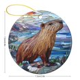 thumbnail image 2 of Ornament Capybera Ceramic Double Sided Tree Xmas Ornament Capybara Gifts for Girls Capybara Lovers for Christmas Tree Decoration Xmas Party Decorations Christmas Ornament for Family Sister Friend, 2 of 8