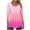 Hot Pink 1, variant on Women's Blouses Shirts Summer Casual Printing Plus Size Round Neck 3/4 Sleeve T-shirt Blouse Tops Work Tunic Party Going Out Dressy