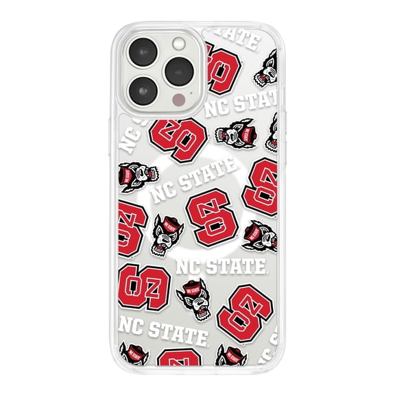 NC State Wolfpack HD Phone Case Compatible with MagSafe Apple iPhone 11 (Scattered) by Affinity Bands