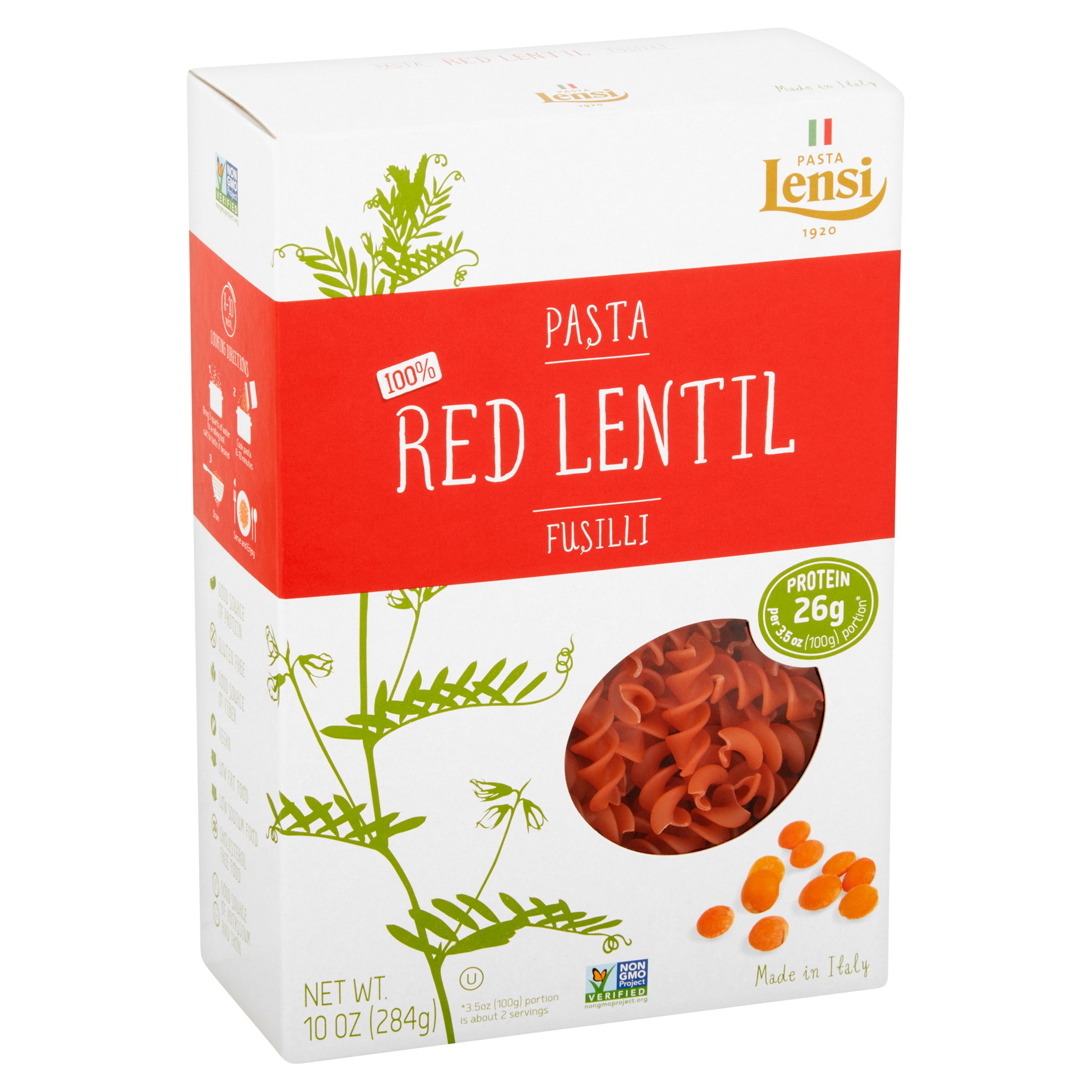 Pasta Lensi Red Lentil Fusilli, 10 oz - image 3 of 5