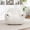 White, variant on Noble House Eleanor Faux Fur Bean Bag Chair, Comfy Stuffed Floor Lounge Sofa with Back Support for Living Room, Green