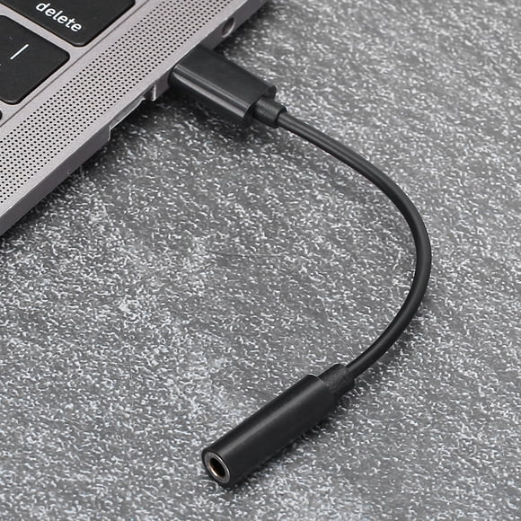 Tupo C A Conector de Audio de 3,5 mm, Puerto Adaptador USBC Tipo C A Conector de Audio Auxiliar de 3,5 mm Cable de Auriculares USB
