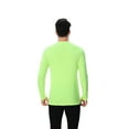 thumbnail image 3 of Zfeel Hi Vis Safety Long Sleeve T-Shirt for Men, UPF 50 UV Protection, Neon Green, Pack of 4, 3XL, 3 of 5