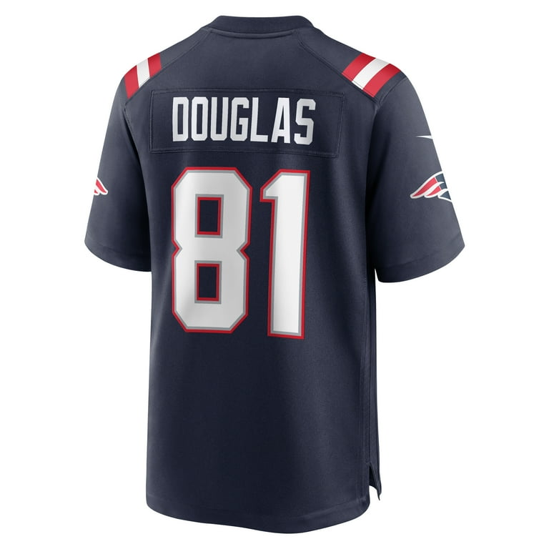 Men's Nike Demario Douglas Navy New England Patriots Game