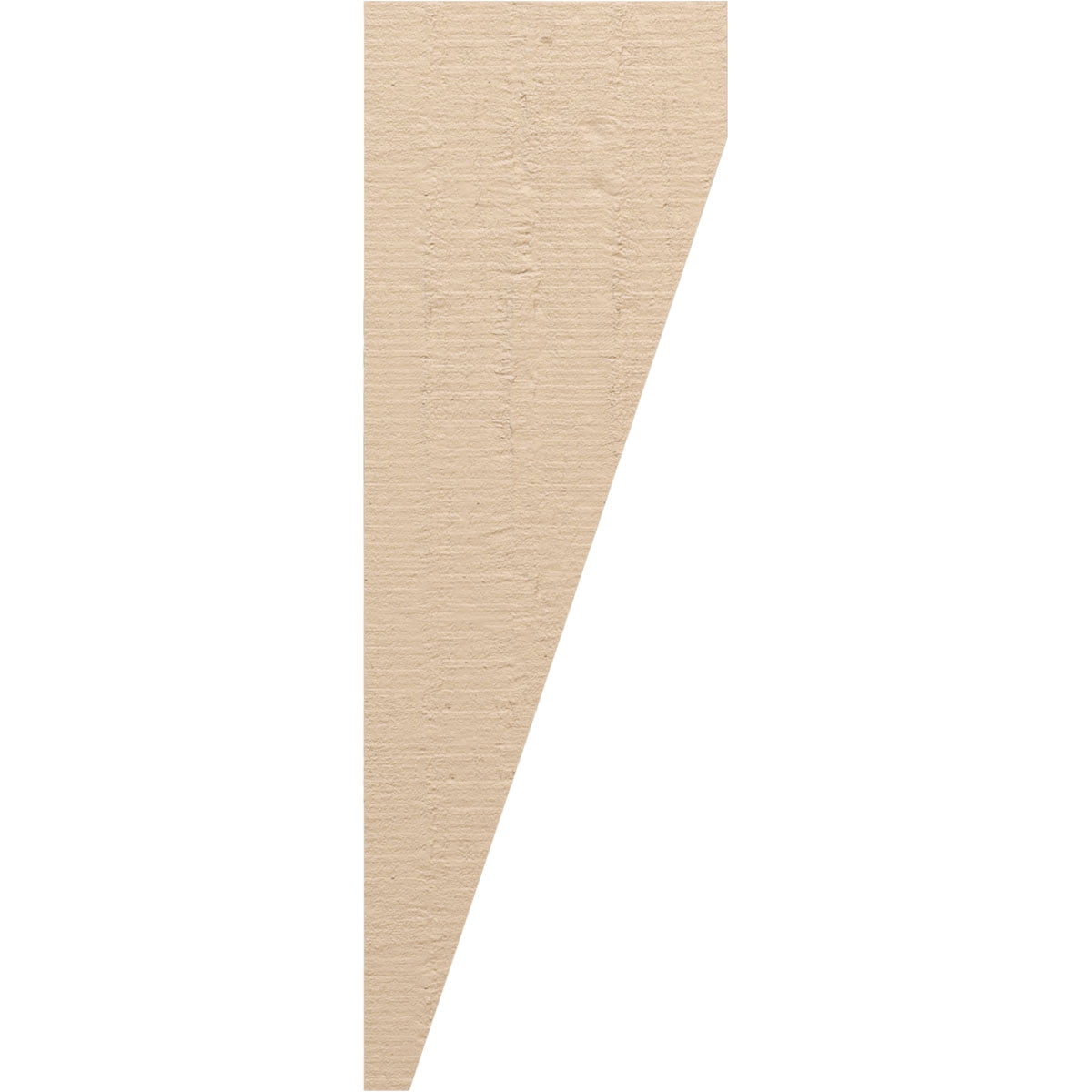 6"W x 12"D x 36"H Thin Concord Rough Cedar Woodgrain TimberThane Corbel, Primed Tan
