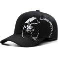 thumbnail image 1 of ZHAOCHENG Gorra de béisbol para hombre, gorra deportiva de algodón para exteriores, gorra con botones en la parte posterior y calavera genial para hombre y mujer, 1 of 5
