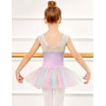 thumbnail image 2 of Oudiya Ballet Leotards for Girls Sparkly Sleeveless Mesh Dance Dress Tutu Ballerina Costume for Kids 3-11Y, 2 of 7