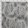 thumbnail image 3 of Soimoi Asian Paisley Printed,Cuddle Minky Fabric, Sewing Fabric by The Yard 56 Inch Wide,Decorative Plush Soft Fabric, Baby Garments, Toys and Blankets, Gray, 3 of 5