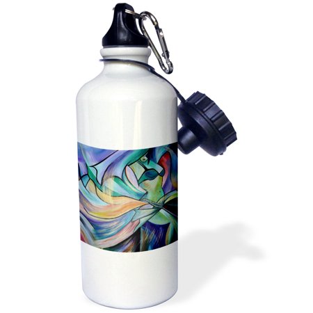 3dRose The Art of Belly Dance - dance, dancing, belly dance, bellydance, oriental dance, middle eastern dance, Sports Water Bottle, 21oz