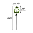 thumbnail image 3 of Zxsyw Solar Garden Lights Frog Decoration, Outdoor Patio Lamp with Glass Crackle Design, Decorative Yard Lights for Lawn and Garden, 3 of 5