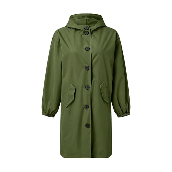 CAIVO Girls Lightweight Trench Coats Casual Mid Length Jacket Toddlers Girls Long Sleeve Stylish Outerwear