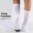thumbnail image 2 of COOPLUS 10 Pairs Mens Crew Long Socks Cushion Socks Breathable Calf Socks for Men, 2 of 10
