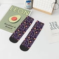 thumbnail image 7 of Pofeuu Lavender Flowers Print 30cm Socks, Adult Running Hiking Socks for Youth and Adult, 7 of 7