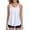 White+Black, variant on RELLECIGA Women's Mesh Tankini with Shorts Swimsuit 2 Piece Bathing Suits for Women Plus Size