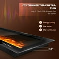 thumbnail image 4 of Vitesse 42 inch Electric Fireplace Recessed and Wall Mounted,750/1500W Heater and Linear Fireplace with Touch Screen Control Panel, Timer,Remote Control,Adjustable Flame Color and Speed, 4 of 7