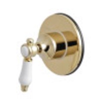Kingston Brass KS3032BPL Bel-Air 3-Way Diverter Valve with Trim Kit, Polished Brass