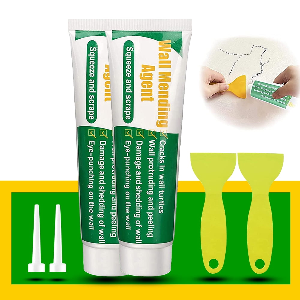 Homechum 2Pcs Wall Mending Agent Dry Wall Repair Cream Powerful Wall