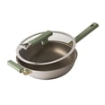 thumbnail image 4 of Elodie Frying Pan Skillet Boiling Multifunctional Kitchen Tool Deep Frying Nonstick Wok 34cm, 4 of 8
