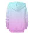 thumbnail image 4 of ManxiVoo Oversized Track Jacket with Zipper for Women Casual Long Sleeve Pocket Sweatshirt Fall Fashion Hooded Top S Size Pink, 4 of 7