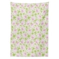 thumbnail image 3 of Ambesonne Shabby Flora Tablecloth Rectangular Table Cover, Spring Yard Pastel, 60"x90", Pale Pink Pale Green, 3 of 4