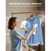 Vacuum Clothes Steamer with 2500Pa Suction, 2-in-1 Steaming & Ironing, Handheld Travel Steamer with LED Display, 3 Modes, Portable Garment Steamer with 160ml Water Tank