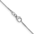 thumbnail image 3 of Avariah Diamonds Solid 18K White Gold 0.9mm Box with Lobster Lock Chain - 20"- Made In Italy, 3 of 8