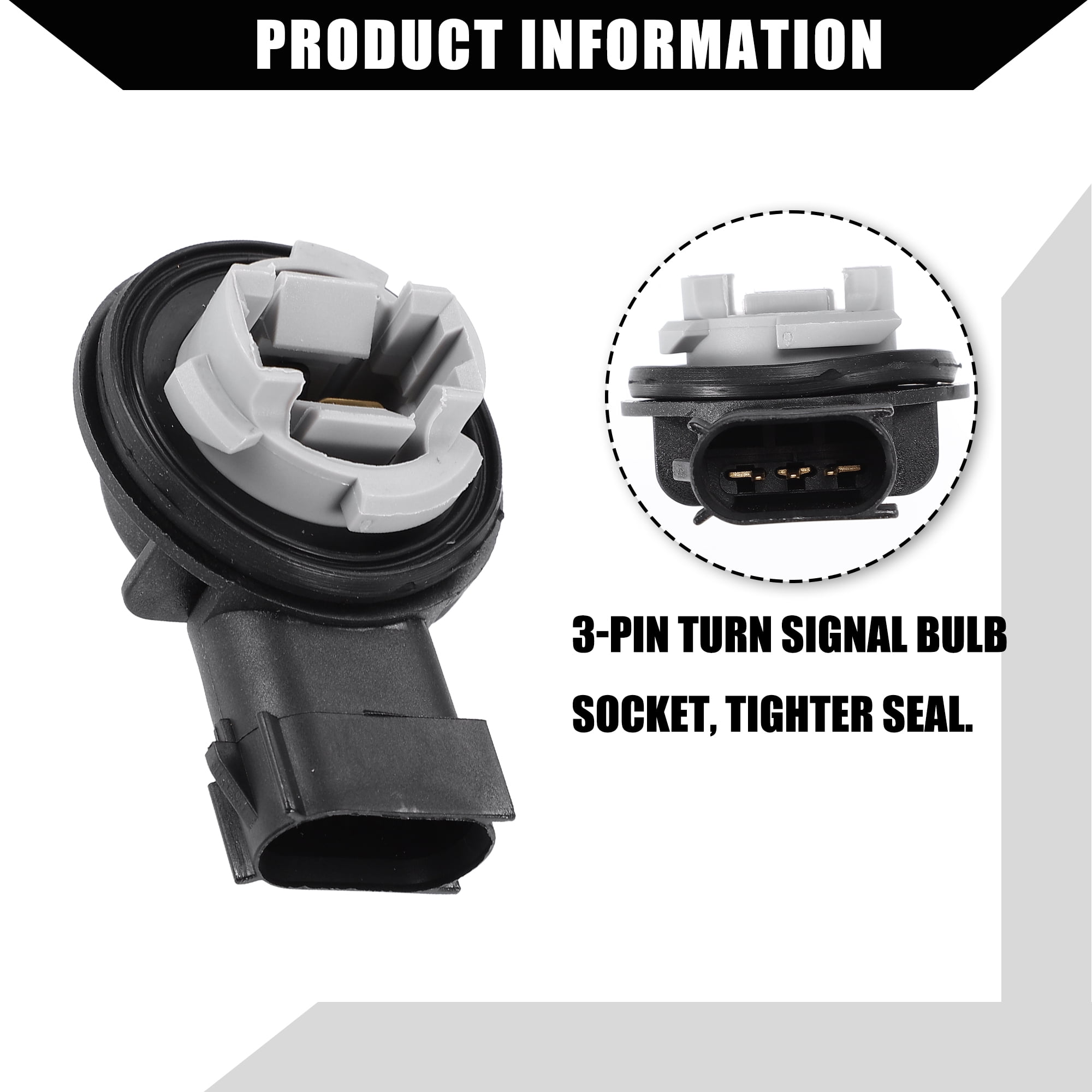 Unique Bargains Turn Signal Light Socket for Jeep Wrangler JK JKU 2007-2018