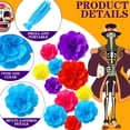 thumbnail image 3 of Flores mexicanas de papel crepé para el Día de los Muertos, 19 unidades, 3 of 7