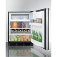 thumbnail image 4 of ADA compliant built-in undercounter refrigerator-freezer for residential use, cycle defrost with a deluxe interior and pre-installed wood panel on the door, 4 of 4