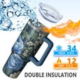 thumbnail image 5 of OBREWU Pioneer Flower Tumbler with Handle and Lid,Pioneer Flower 40oz Double Wall Vacuum Insulated Tumbler,Cups Gift for Women and Men, 5 of 7