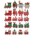 thumbnail image 6 of Christmas Train Painted Wooden Christmas Decoration Kid Toys Gift Ornament;Christmas Train Painted Wooden Christmas Decoration Kid Toys Gift Ornament, 6 of 8