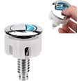 thumbnail image 1 of 1Pcs Toilet Flush Button, Round Head Dual Toilet Push Button, Cistern Flush Replacement,Tank Toilet Flush System, 1 of 5