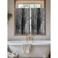 thumbnail image 7 of Tier Curtains 45 Inches Long, Gray Window Treatment Curtain Drapes, Retro Oil Painting Modern Abstract Art Aesthetics Small Curtain Drapes for Bathroom Laundry Room, 27.5"x45", 2 Panels, 7 of 7
