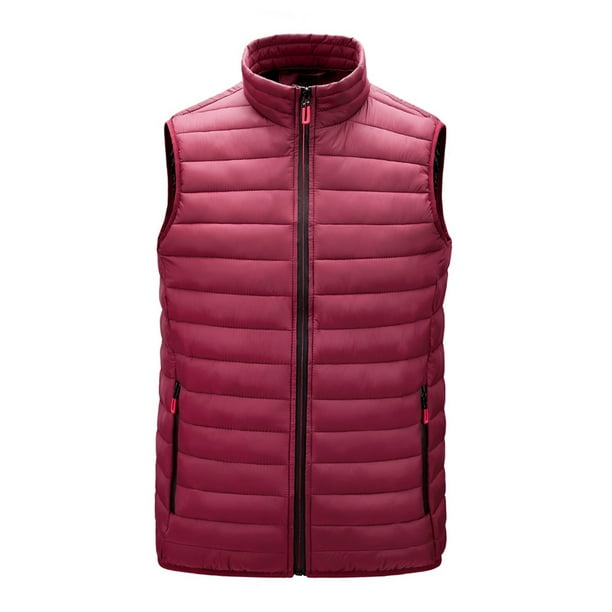 Chaleco de hombre Chaqueta de algodón con cuello levantado Chaqueta Chaleco delgado Ropa de hombre Pompotops oipoqjl21039
