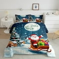 Christmas Bedding King Sets Santa Claus Comforter Set for Boys Girls