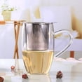 thumbnail image 4 of Mesh Tea Infuser Tea Leak Reusable 304 Stainless Steel With Cover Filter Grid Binaural Tea Leak Coffee Mesh Filter Teaware, 4 of 10